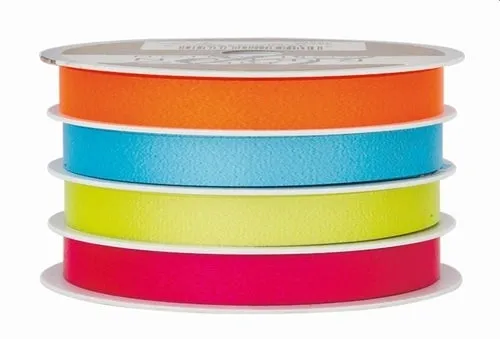 Orange, Turquoise, Lime & Strawberry Four Channel Curling Ribbon