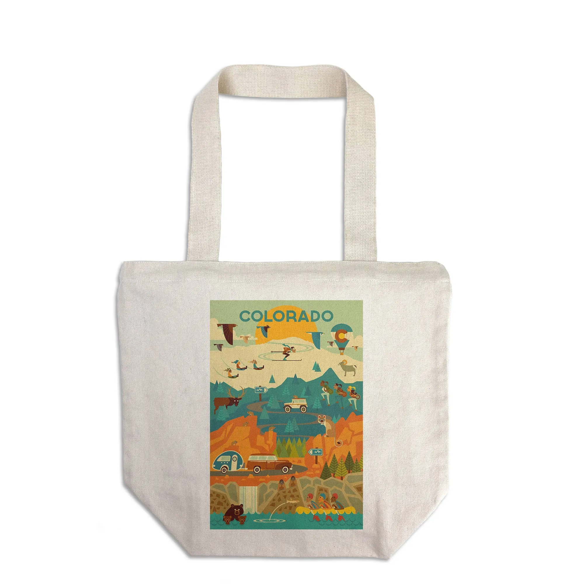 ORGANIC TOTE BAG Colorado State Geometric
