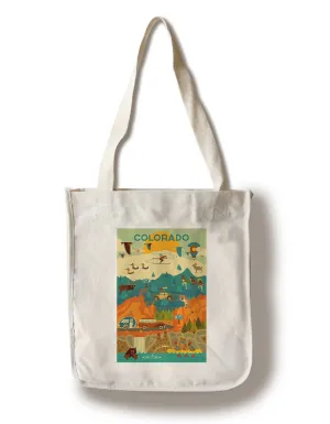 ORGANIC TOTE BAG Colorado State Geometric