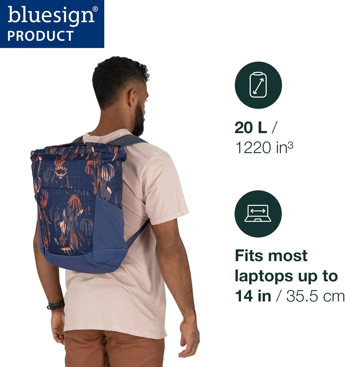 Osprey Daylite Tote Pack, Night Shift Blue