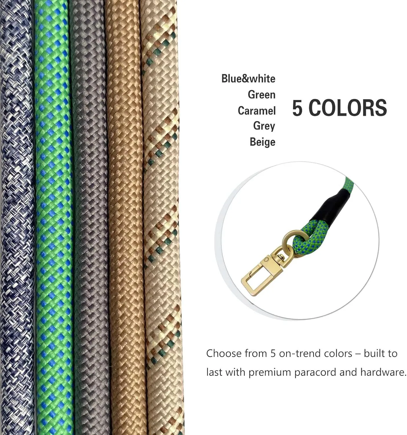 Paracord Bag Strap Crossbody Replacement Handmade Adjustable Shoulder Bag Strap for Street Style Bag Canvas Bag