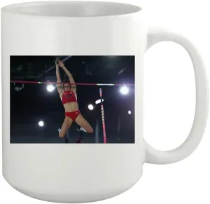PEAS IN A POD Jennifer Suhr - 15oz White Ceramic Coffee Mug - Elegant Design, Ideal for Gifting or Personal Use PIAP #G1847979
