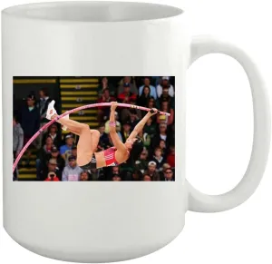 PEAS IN A POD Jennifer Suhr - 15oz White Ceramic Coffee Mug - Elegant Design, Ideal for Gifting or Personal Use PIAP #G1848005