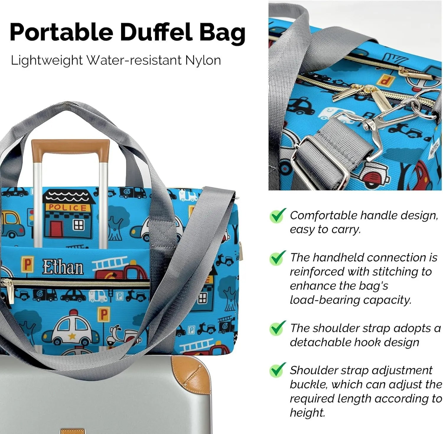 Personalized Gift Duffel Bag City House Car Street Lamp Fitness Travel Gear: Top Bags for Your Gym Essentials