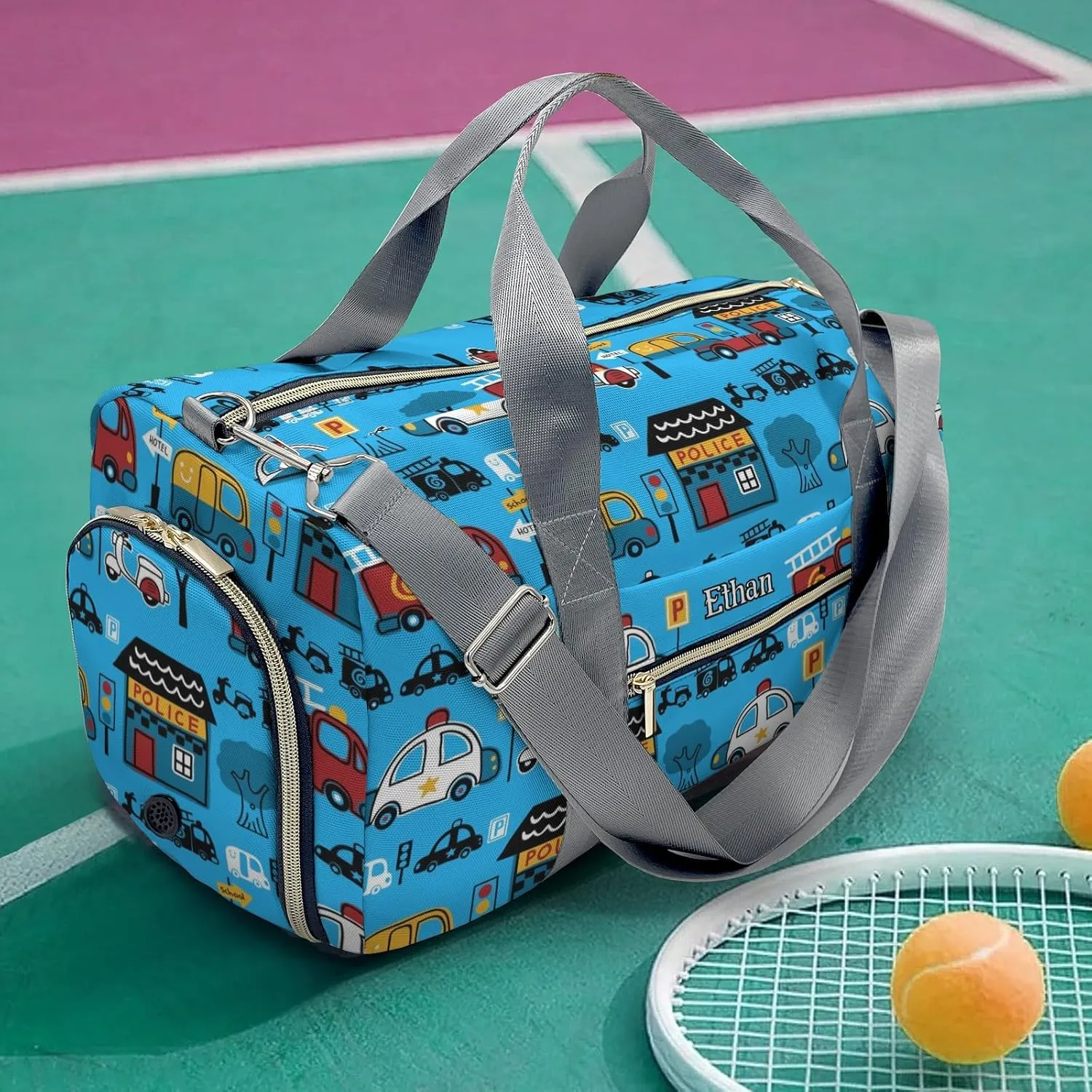 Personalized Gift Duffel Bag City House Car Street Lamp Fitness Travel Gear: Top Bags for Your Gym Essentials