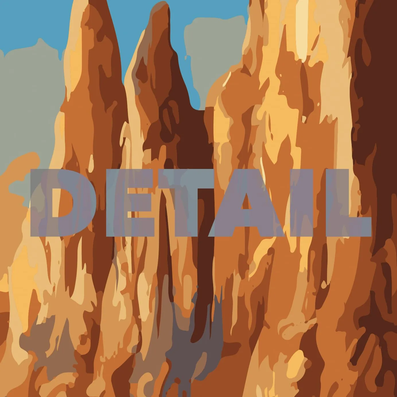 Petrified Forest National Park Modern Style Travel Poster - 8x10-12x18-18x24-24x36 / 4x6 Postcard Designer Series Art Print USA United States Wall Art Arizona (12x18 Inch Poster)