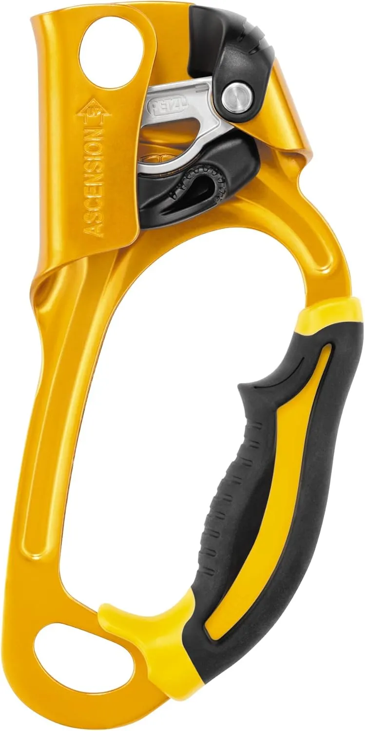 PETZL Ascension Ascender - Ergonomic Handled Rope Ascender for Climbing and Rigging