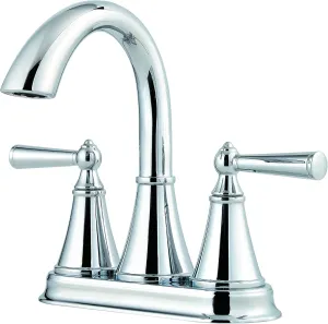 Pfister LG48-GL0C Saxton 2-Handle 4" Centerset Bathroom Faucet in Polished Chrome, 1.2gpm
