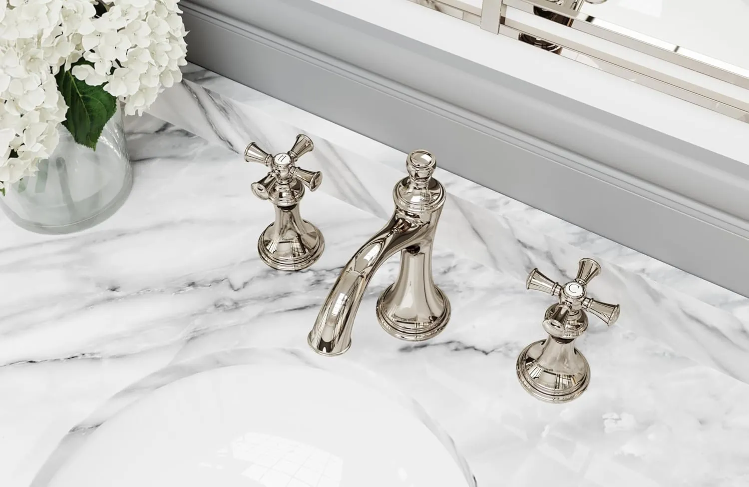 Pfister LG49-TB0D Bathroom-Sink-faucets, Polished Nickel