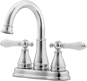 Pfister Sonterra Bathroom Sink Faucet, 4-Inch Centerset, 2-Handle, 3-Hole, Polished Chrome Finish, LFWL245PC