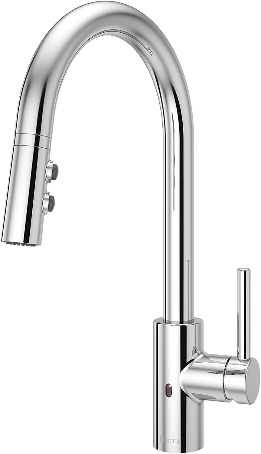 Pfister Stellen Touchless Kitchen Faucet with Pull Down Sprayer, Single Handle, High Arc, Polished Chrome Finish, LG529ESAC