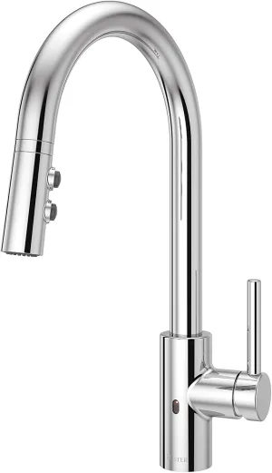 Pfister Stellen Touchless Kitchen Faucet with Pull Down Sprayer, Single Handle, High Arc, Polished Chrome Finish, LG529ESAC