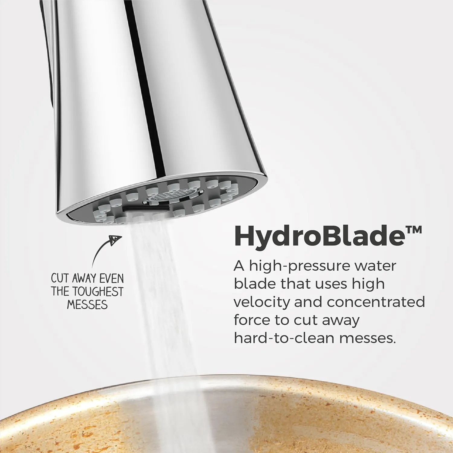 Pfister Talega Kitchen Faucet with Pull Down Sprayer, Single Handle, High Arc, Polished Chrome Finish, F5297TEC