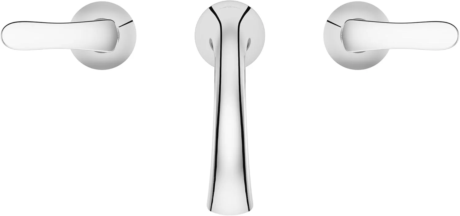 Pfister Weller Bathroom Sink Faucet, 8-Inch Widespread, 2-Handle, 3-Hole, Polished Chrome Finish, LG49WR0C