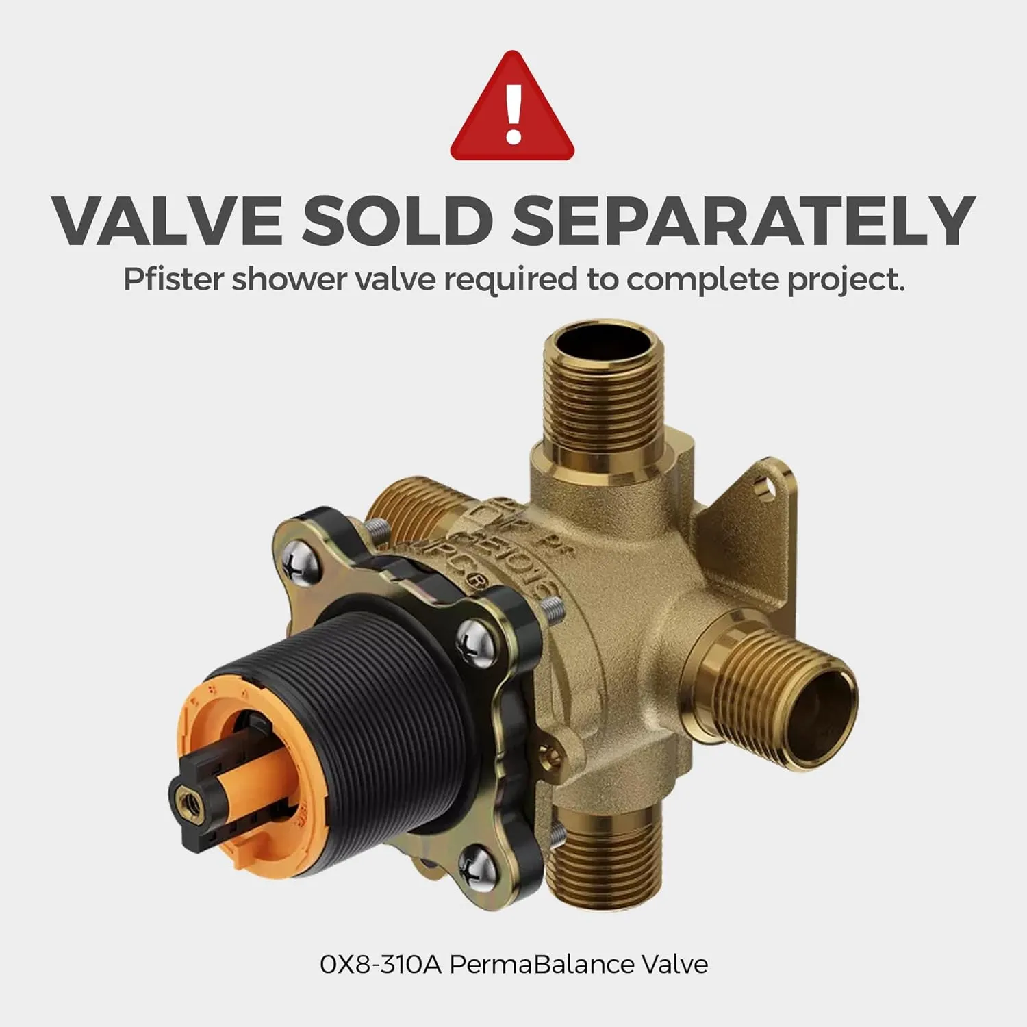 Pfister Weller Tub & Shower Valve Only Trim, Valve Not Included, 1-Handle, Polished Chrome Finish, R891WRC
