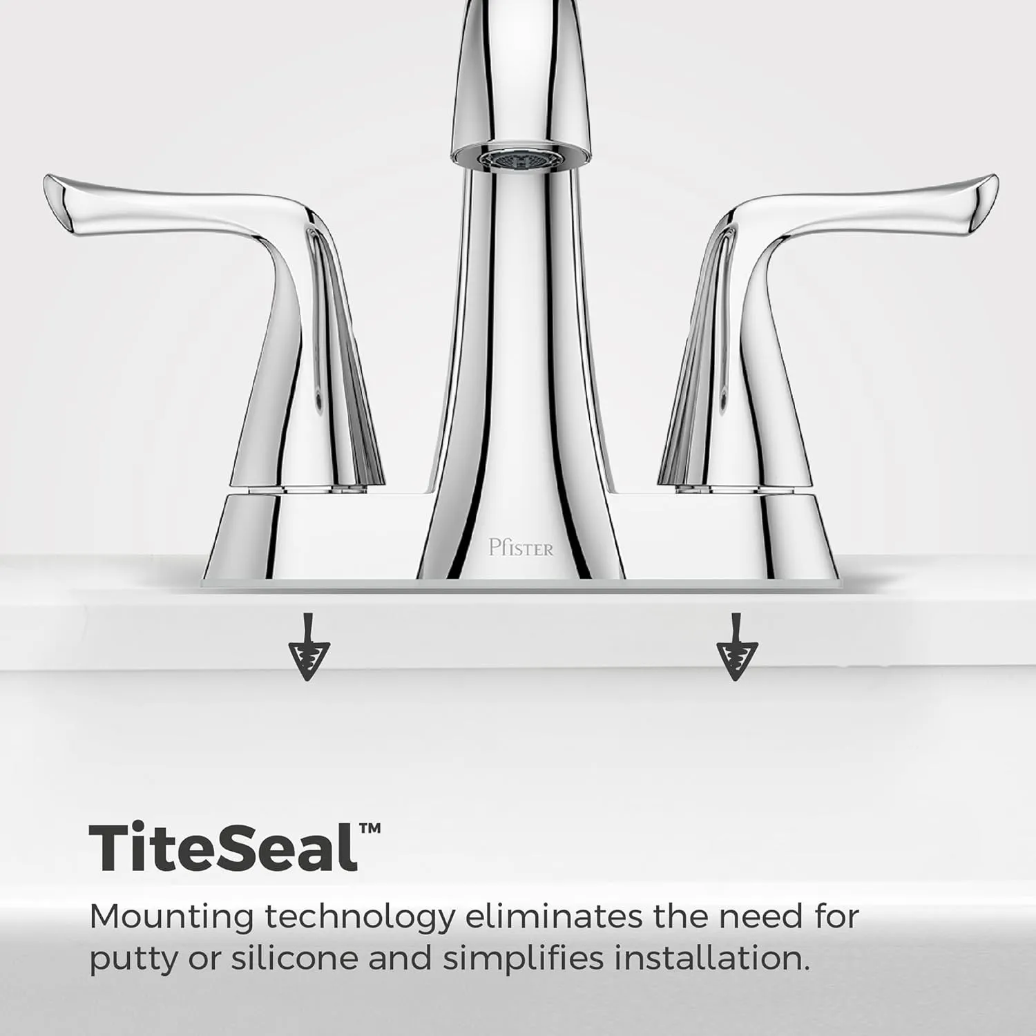 Pfister Willa Bathroom Sink Faucet, 4-Inch Centerset, 2-Handle, 3-Hole, Polished Chrome Finish, LF048MALCC