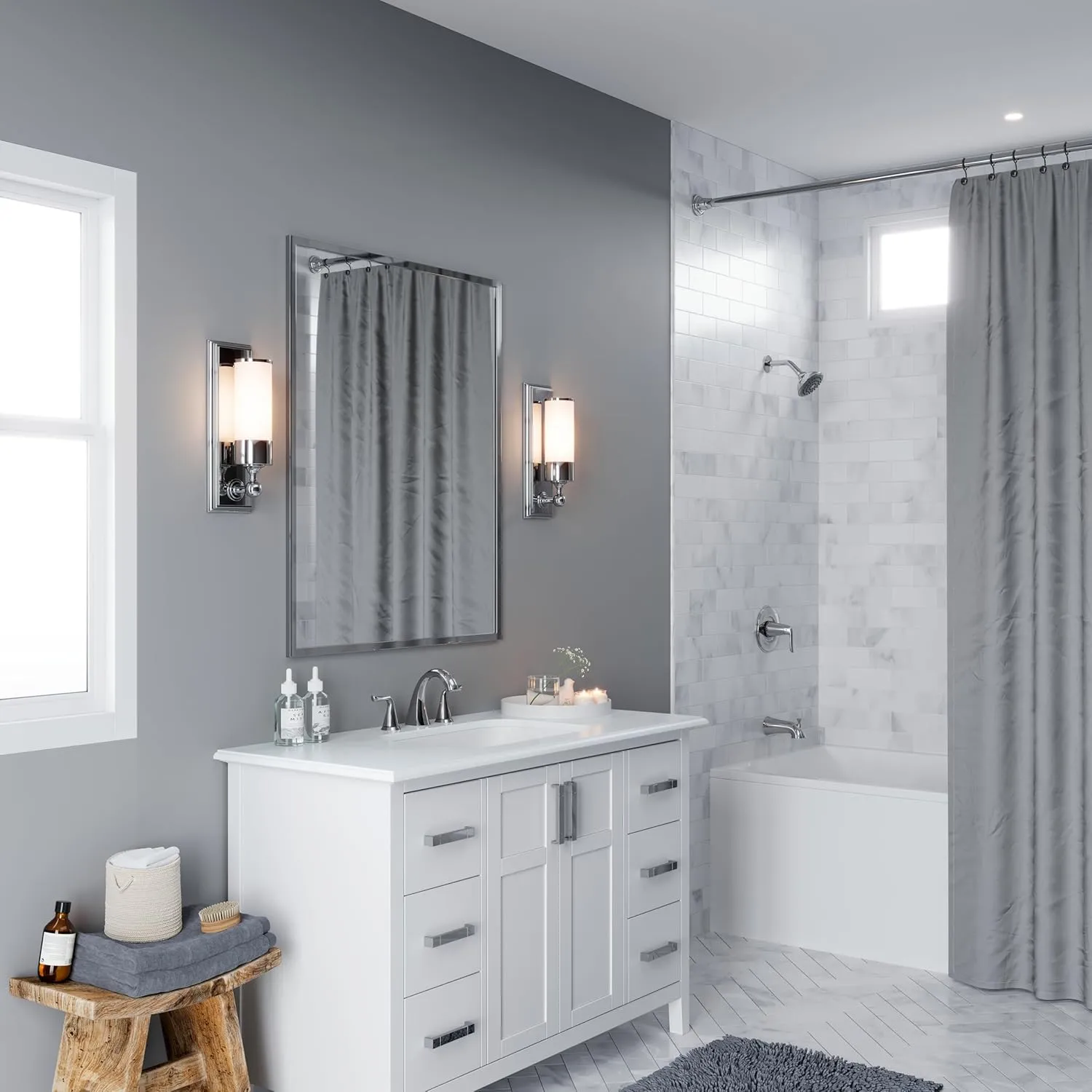 Pfister Willa Tub & Shower Trim Kit, Valve and Cartridge Included, 1-Handle, Polished Chrome Finish, 8P8WS2MALSCC