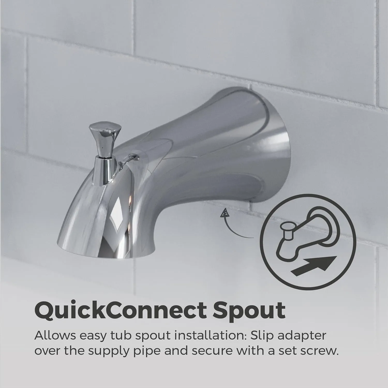 Pfister Willa Tub & Shower Trim Kit, Valve and Cartridge Included, 1-Handle, Polished Chrome Finish, 8P8WS2MALSCC