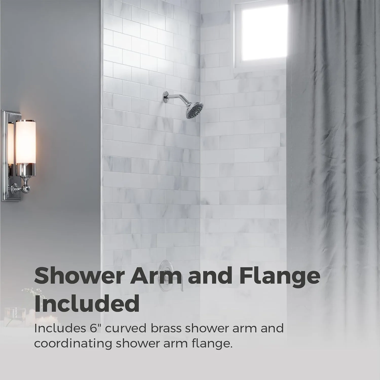 Pfister Willa Tub & Shower Trim Kit, Valve and Cartridge Included, 1-Handle, Polished Chrome Finish, 8P8WS2MALSCC