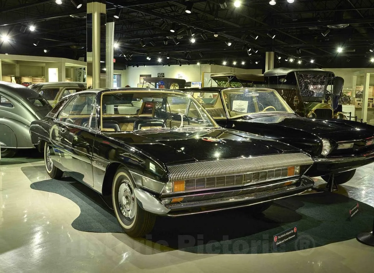 Photo - A 1962 Sceptre prototype automobile at the Studebaker Museum in South Bend, Indiana, that presents a variety of automobiles, wagons, carriages- Fine Art Photo Reporduction 20in x 16in