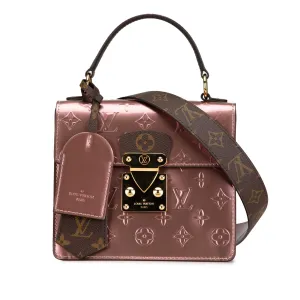 Pink Louis Vuitton Monogram Vernis Spring Street Satchel