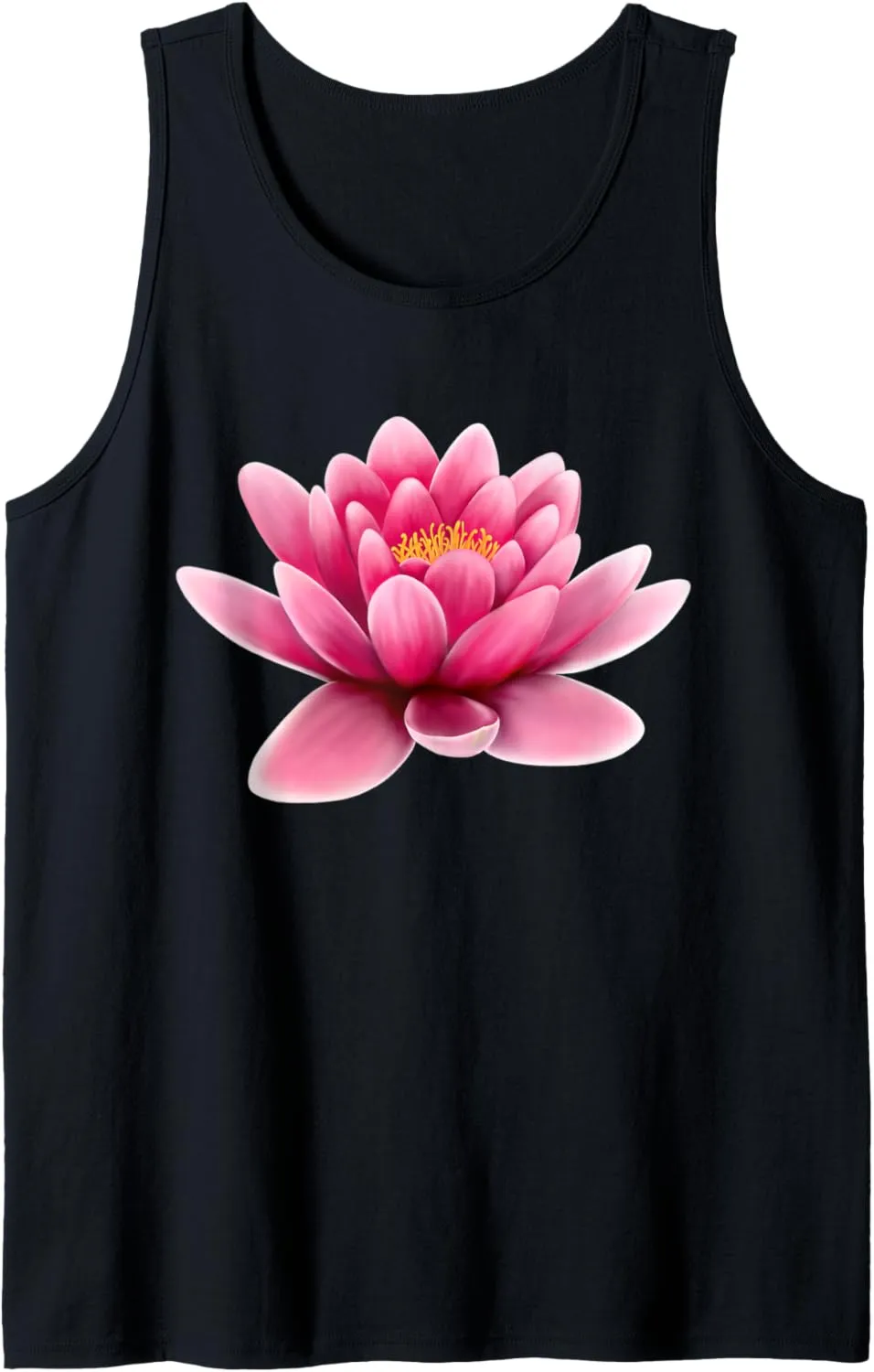 Pink Water Lily Bloom Tank Top