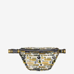 Pittsburgh Steelers Repeat Retro Print Clear Fanny Pack