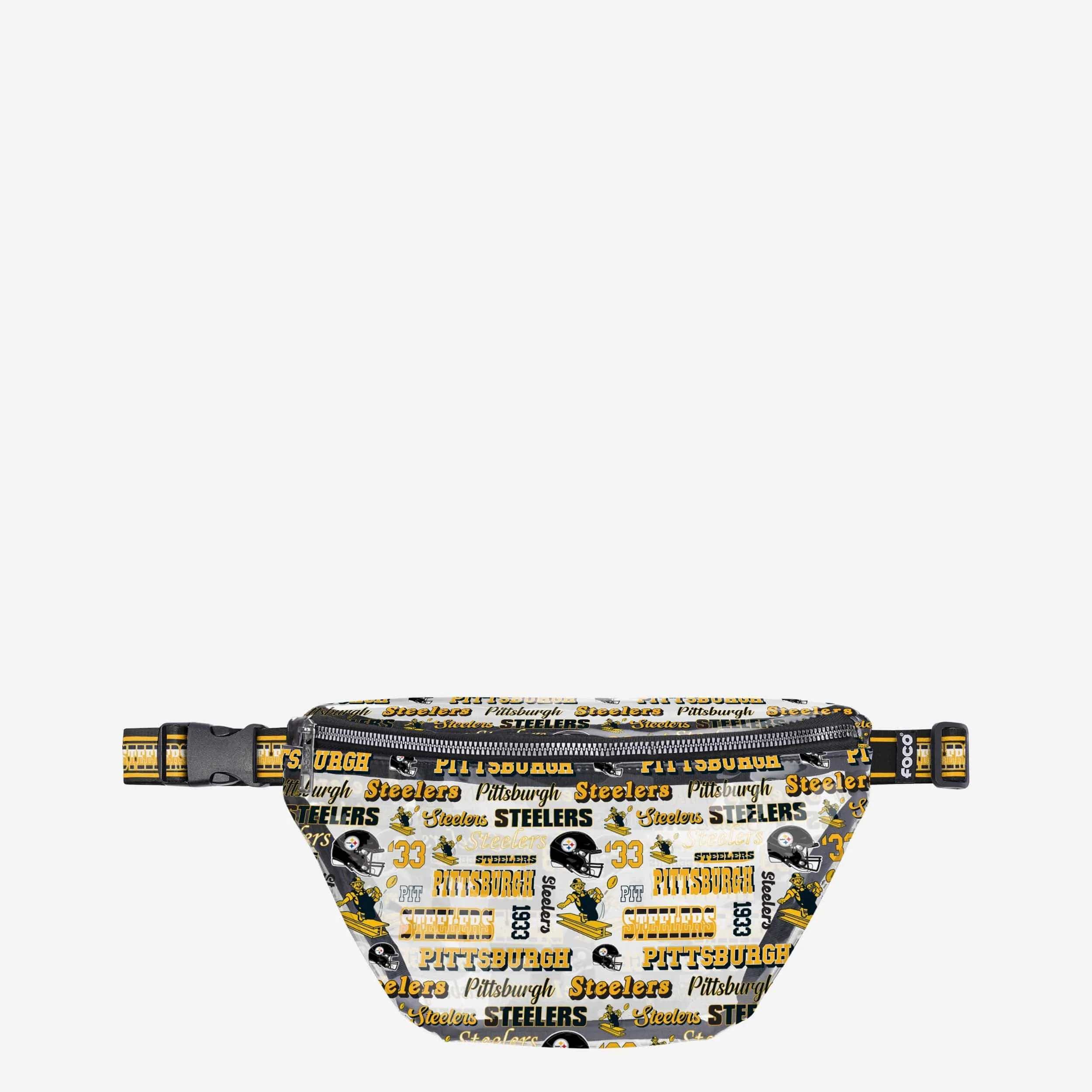 Pittsburgh Steelers Repeat Retro Print Clear Fanny Pack