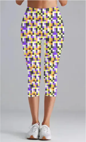 Pixel Printed Modern Leggings