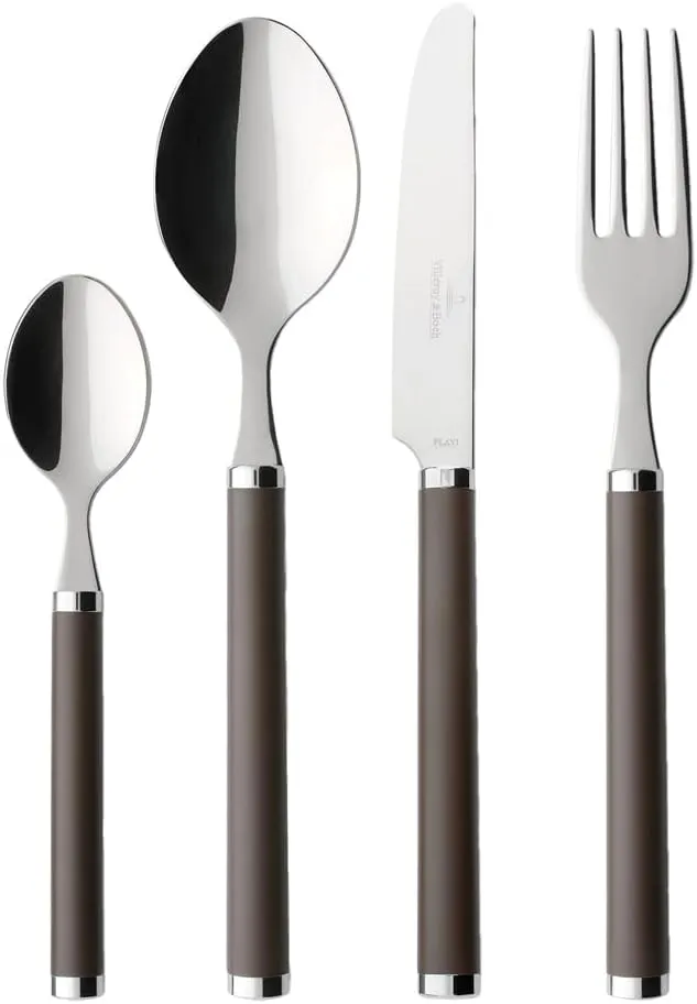 Play! Chocolate Brown cutlery set 24 pieces