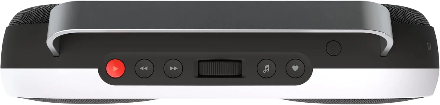 Polaroid P3 Music Player (Black) - Retro-Futuristic Boombox Wireless Bluetooth Speaker Rechargeable with Dual Stereo Pairing
