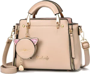 PORRASSO Women Handbag Cute Crossbody Bag Girl Top-Handle Bags Ladies Satchel Shoulder Bag