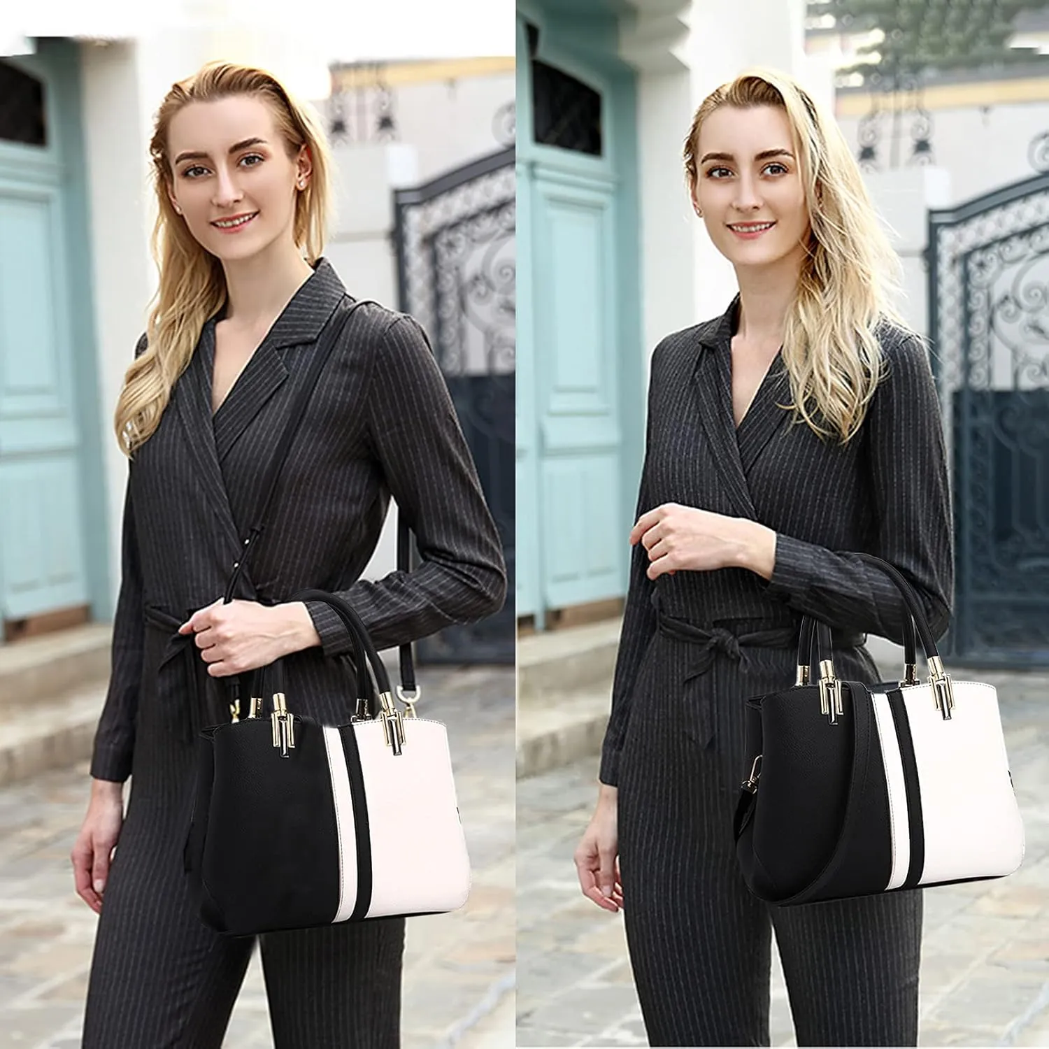 PORRASSO Women Handbag Fashion Top-Handle Bags Ladies Tote Shoulder Bag Female