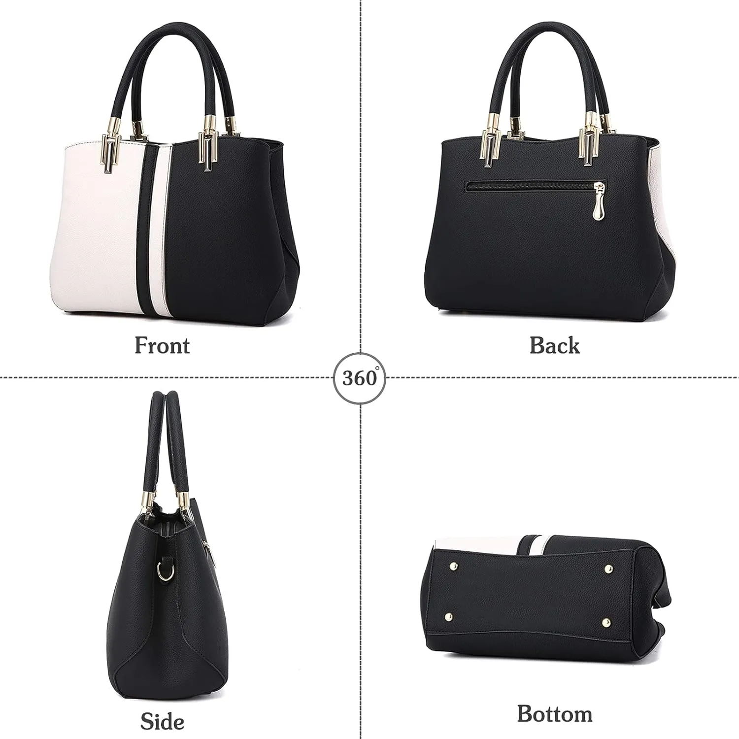 PORRASSO Women Handbag Fashion Top-Handle Bags Ladies Tote Shoulder Bag Female
