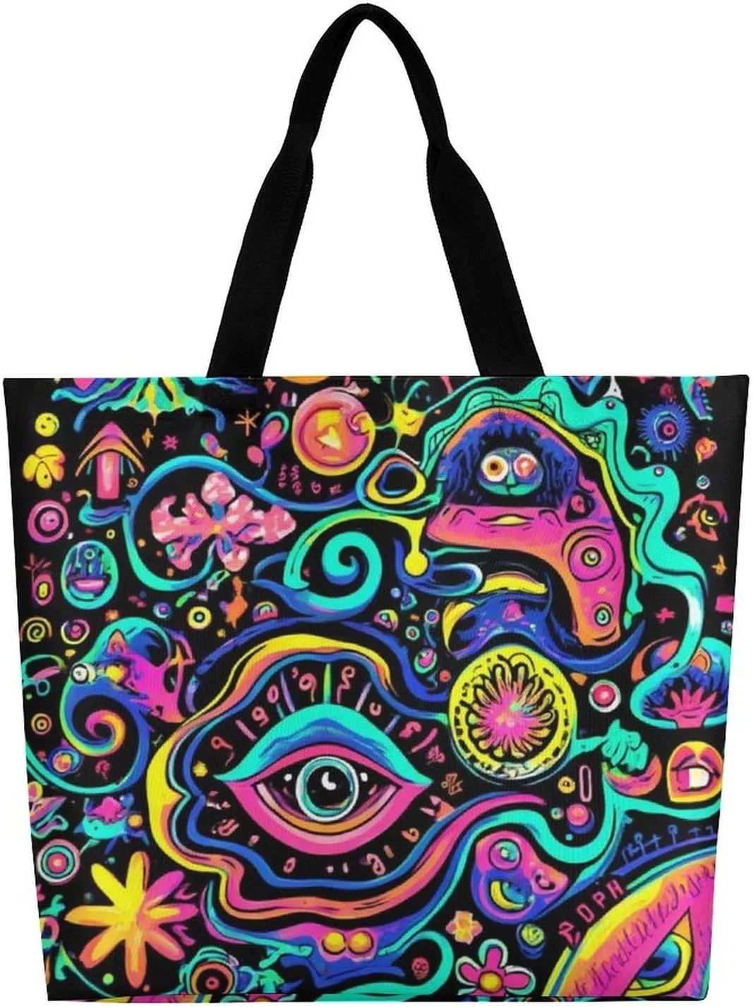 Portable Grocery Shoulder Bag for Women Casual Reusable Shopping Bag Large Tote Bags