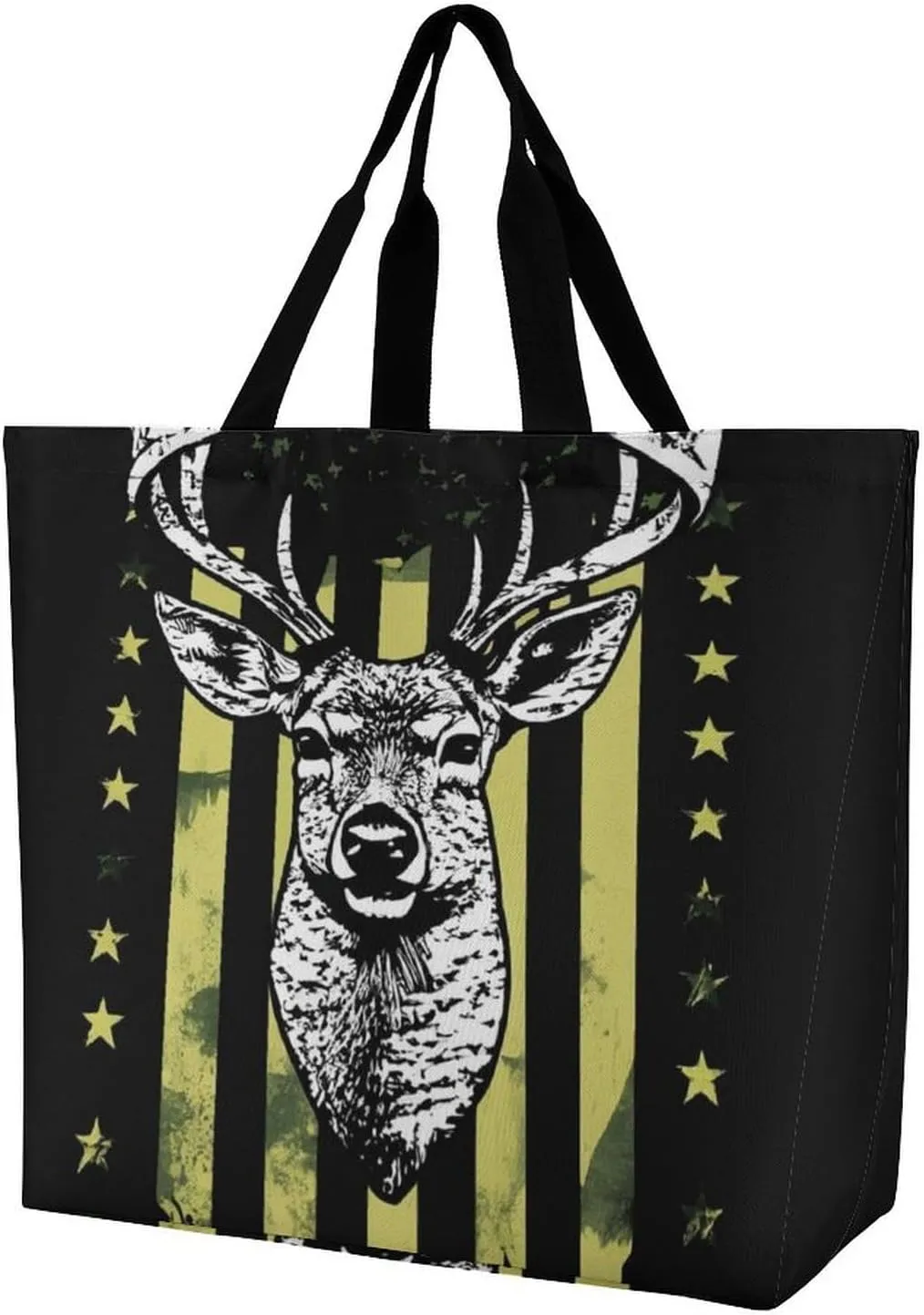 Portable Large Tote Bag for Women, Reusable Grocery Shoulder Bag Multipurpose Shopping Bags