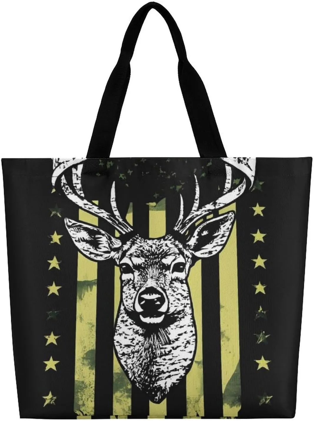 Portable Large Tote Bag for Women, Reusable Grocery Shoulder Bag Multipurpose Shopping Bags