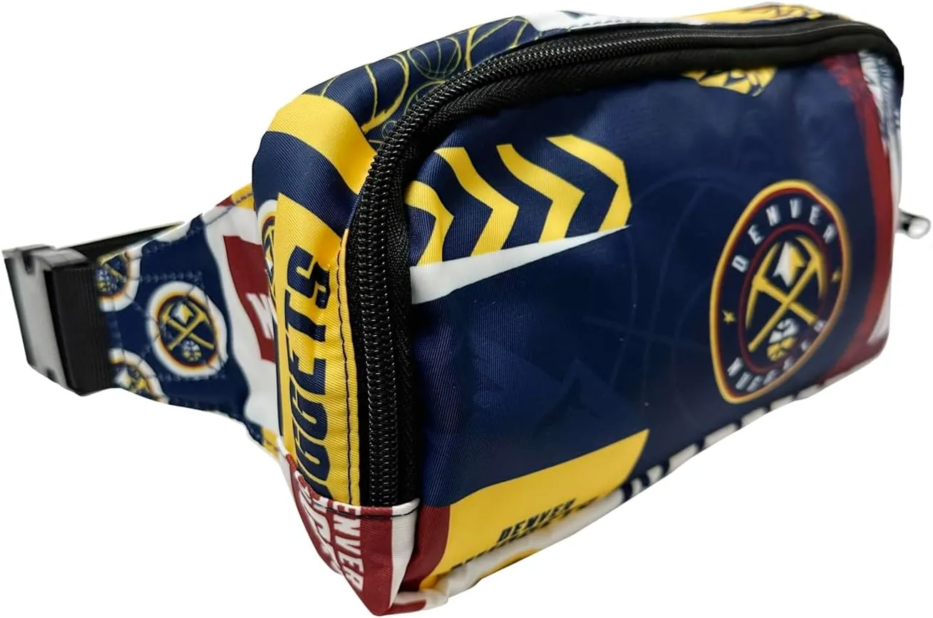 Pro Specialties Denver Nuggets Basketball Fanny Pack TM1872: Adult Bag (Street Series) Elevate Your Style with this Trendy Belt Bag - Ideal for Sports Enthusiasts. Perfect Waist Bag