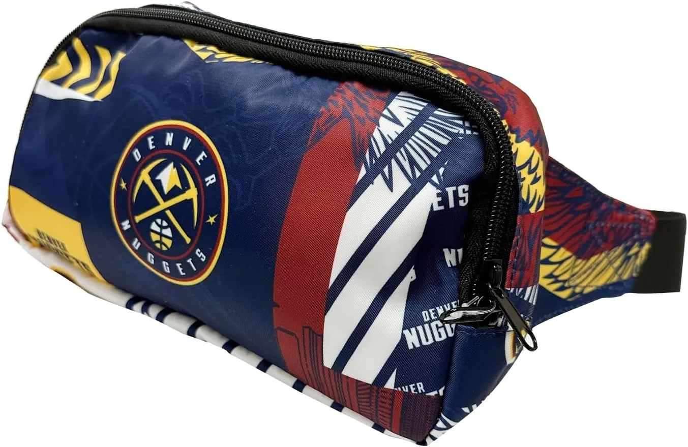 Pro Specialties Denver Nuggets Basketball Fanny Pack TM1872: Adult Bag (Street Series) Elevate Your Style with this Trendy Belt Bag - Ideal for Sports Enthusiasts. Perfect Waist Bag