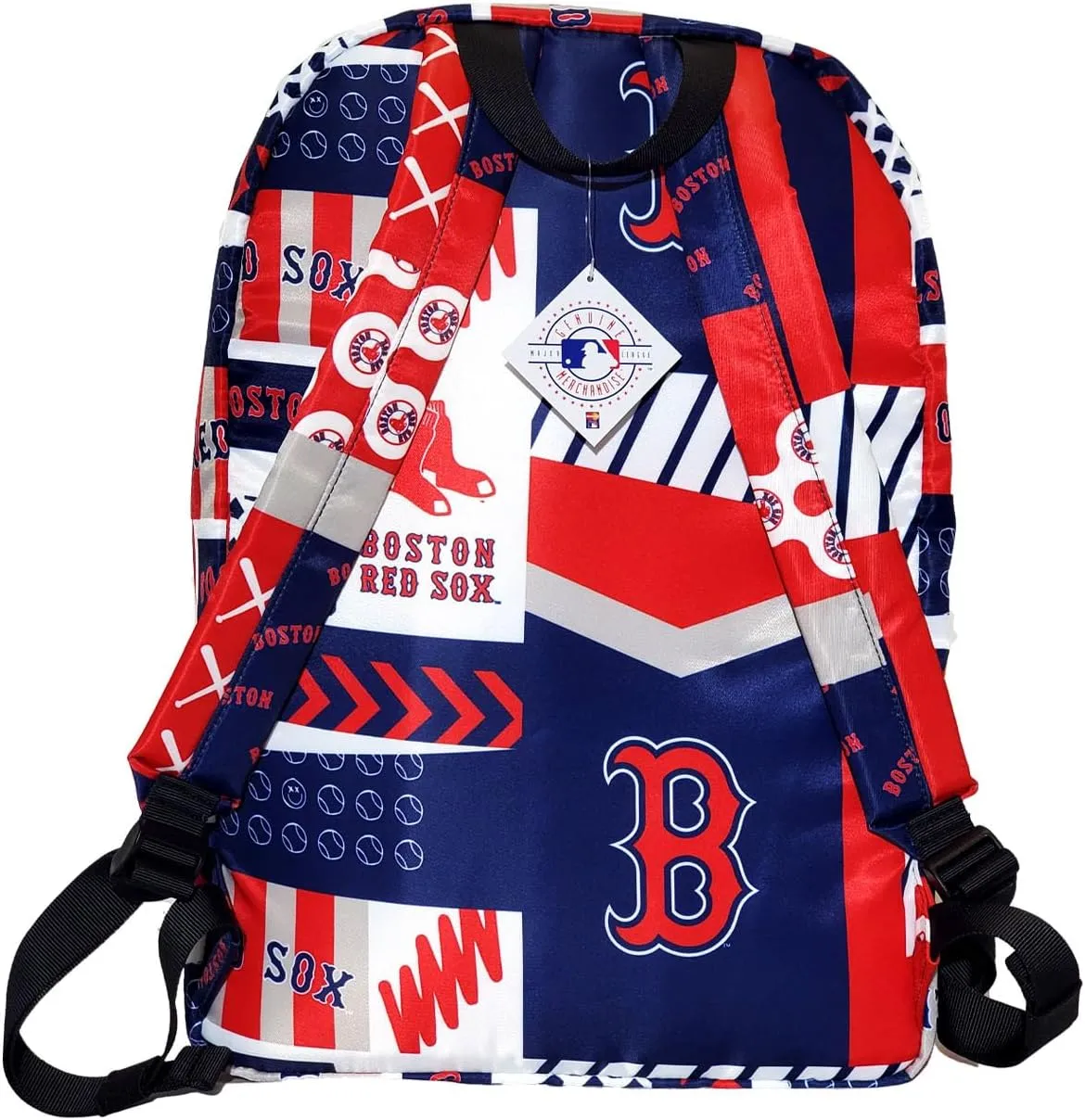 Pro Specialties Group Boston Red Sox Full Size Backpack, Licensed Gift Merch for Red Sox Fans TM1883 (Street Series Adult Bags) Boston Merchandise for Women