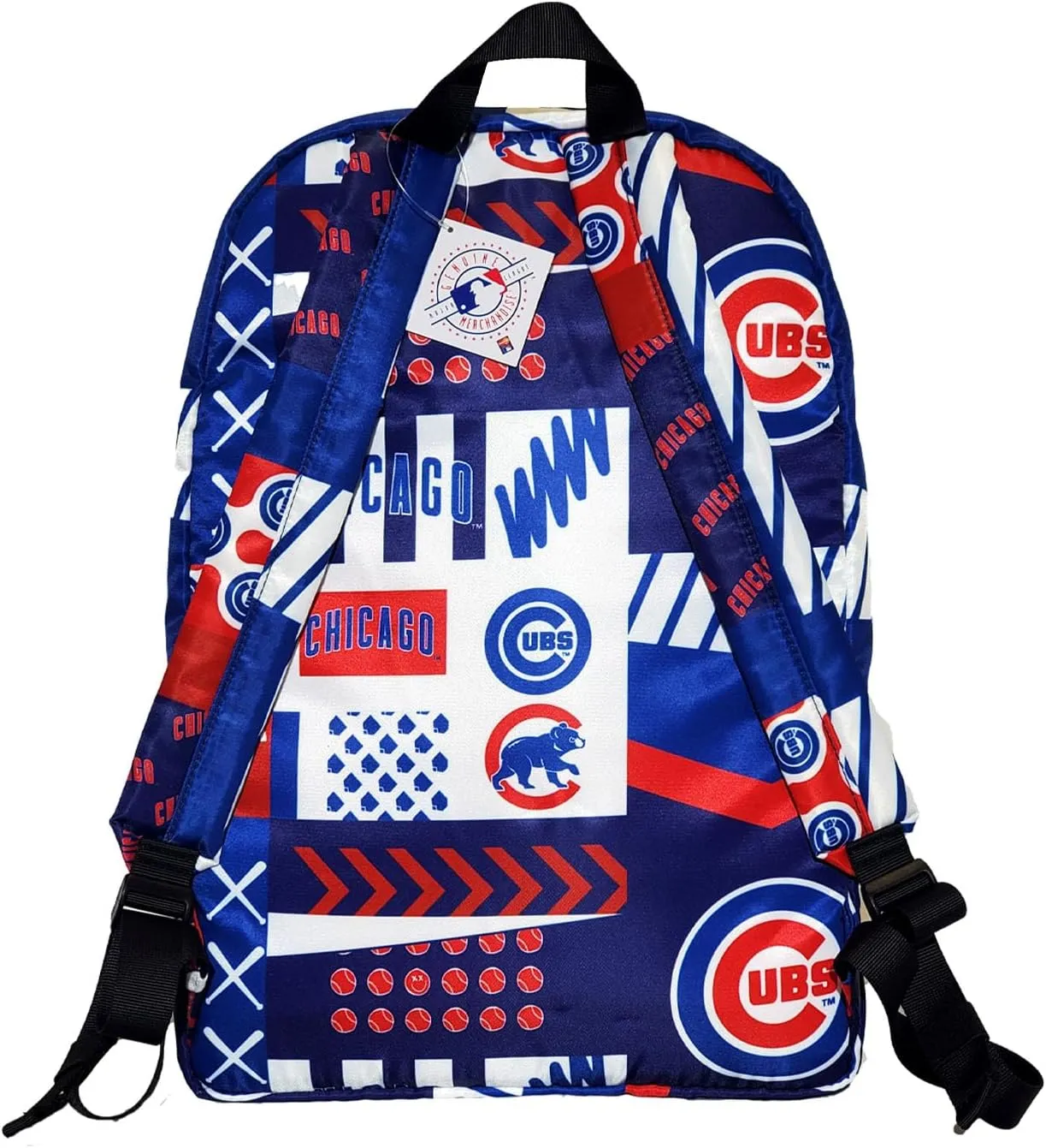 Pro Specialties Group Chicago Cubs Fullsize Bagpack, Licensed Gift Merch for Cubs Fans TM1883 (Street Series Adult Bags), Chicago Merchandise for Women