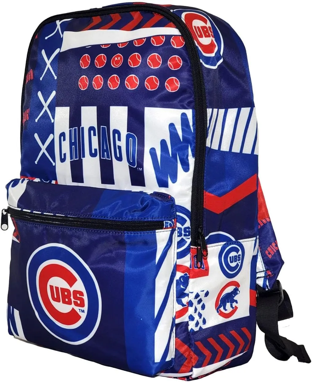 Pro Specialties Group Chicago Cubs Fullsize Bagpack, Licensed Gift Merch for Cubs Fans TM1883 (Street Series Adult Bags), Chicago Merchandise for Women