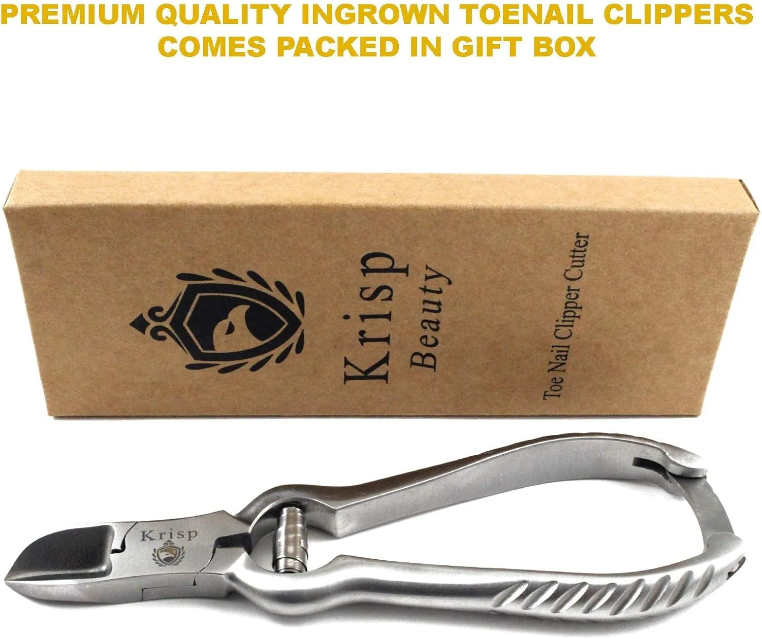 Professional Toenail Clippers for Thick Toe Nails - Heavy Duty Medical Grade Podiatry Stainless Steel Nail Clippers Cutter Trimmer Toenail Scissors for Men Seniors Podiatrist Tools (Silver, 6.25 Inch)