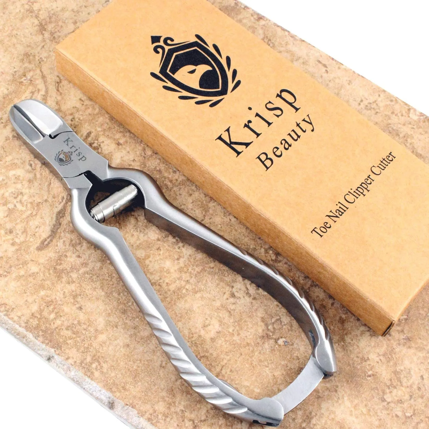 Professional Toenail Clippers for Thick Toe Nails - Heavy Duty Medical Grade Podiatry Stainless Steel Nail Clippers Cutter Trimmer Toenail Scissors for Men Seniors Podiatrist Tools (Silver, 6.25 Inch)
