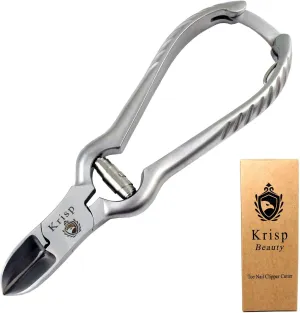 Professional Toenail Clippers for Thick Toe Nails - Heavy Duty Medical Grade Podiatry Stainless Steel Nail Clippers Cutter Trimmer Toenail Scissors for Men Seniors Podiatrist Tools (Silver, 6.25 Inch)