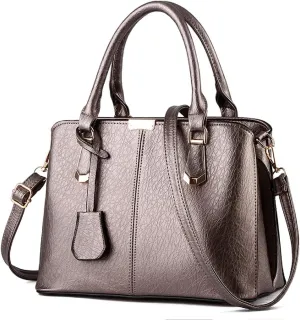 Purses and Handbags for Women Fashion Ladies PU Leather Top Handle Satchel Shoulder Tote Bags Light Blue