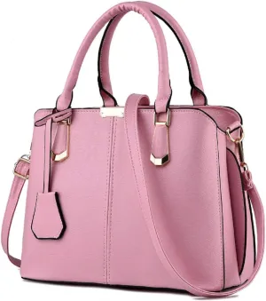 Purses and Handbags for Women Fashion Ladies PU Leather Top Handle Satchel Shoulder Tote Bags Light Blue