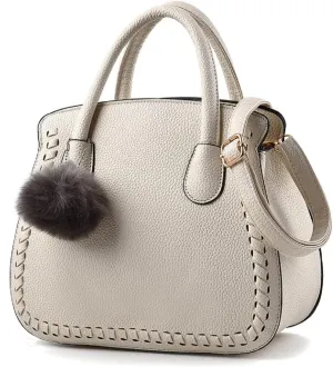 Purses and Handbags for Women PU Leather Top Handle Satchel Ladies Shoulder Tote Bags(Black)