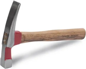 QLT by MARSHALLTOWN Brick Hammer, High-Grade Steel Construction with Wood Handle, 11-1/2 Inch Length, 16 Oz., Break and Trim Edges of Bricks, Masonry Tools, BH760