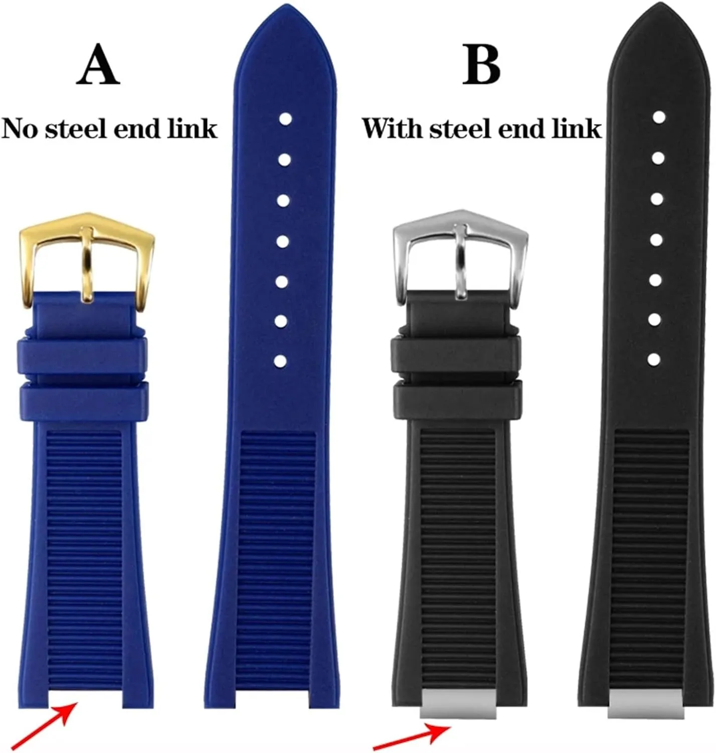 Quality FluoroSilicone Watchband For Patek Philippe Sport Elegant Nautilus Series 5711/5712/5980 Waterproof Watch Strap Bracelet Male